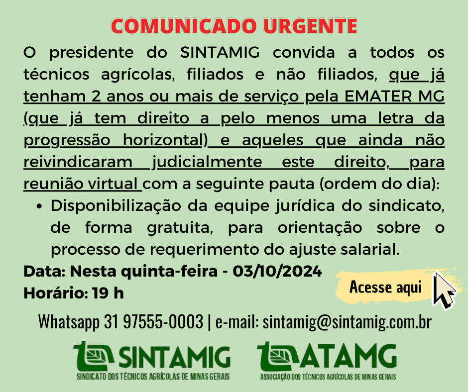 comunicado reuniao